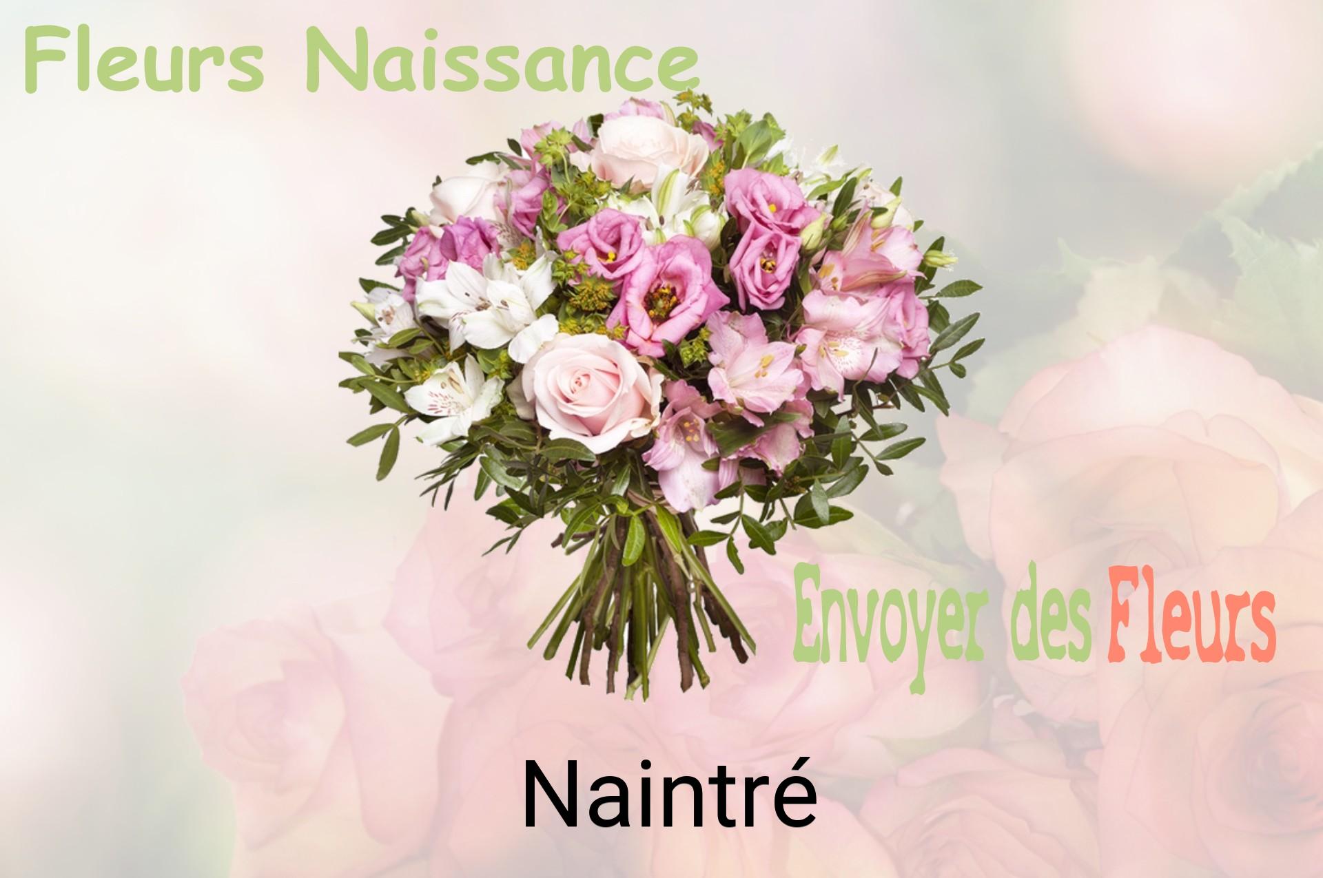 Bouquet de fleurs de naissance livré à Naintré